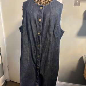 J. Crew denim button up Dress